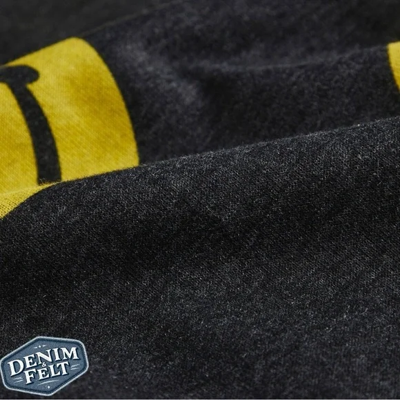 Aviator Nation Unisex Black/Yellow Smiley Repeat Relaxed Pullover Hoodie | EUC😀 - Picture 7 of 16